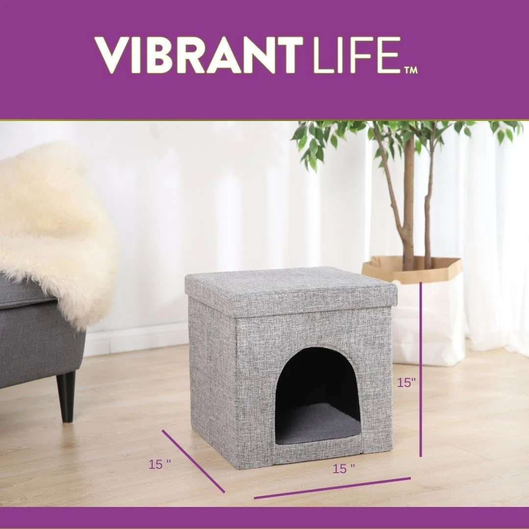 Gray 15" Cat Cube Condo X164915