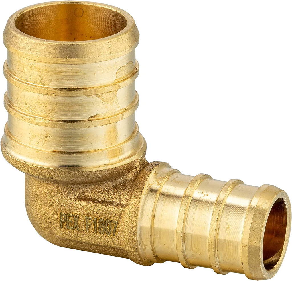 3/4 Inch 90 Degree Elbow Brass Crimp Fitting P29930