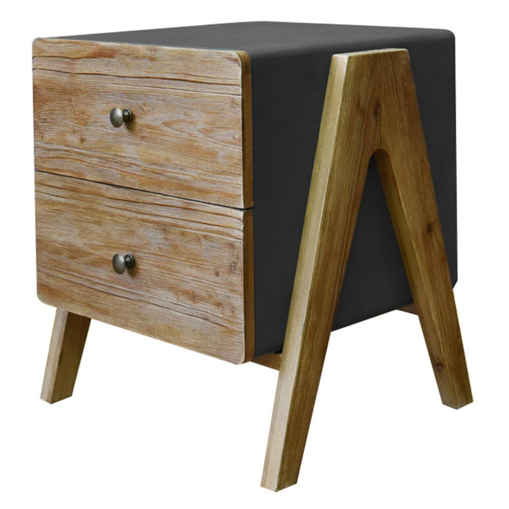 Wooden Side Table with Rectangular Top F154