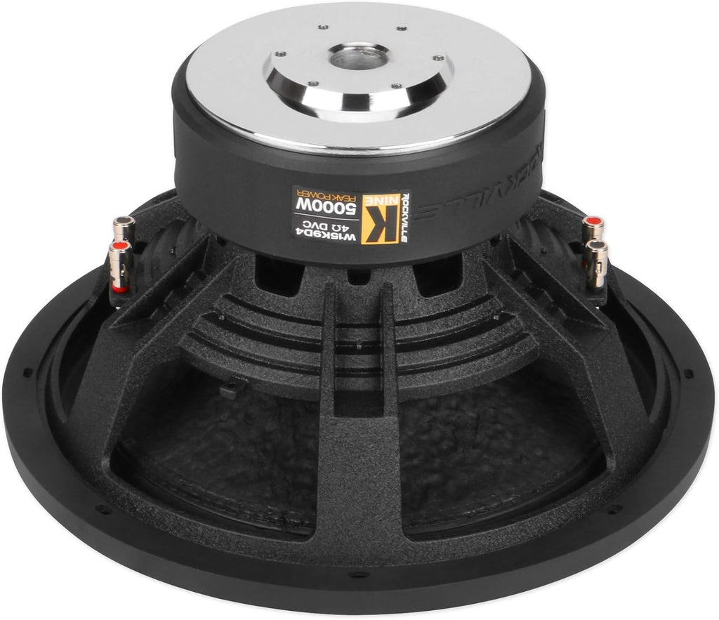 15 5000w Car Subwoofer with Vented Sub Box, Mono Amplifier, and Amp Kit M58579