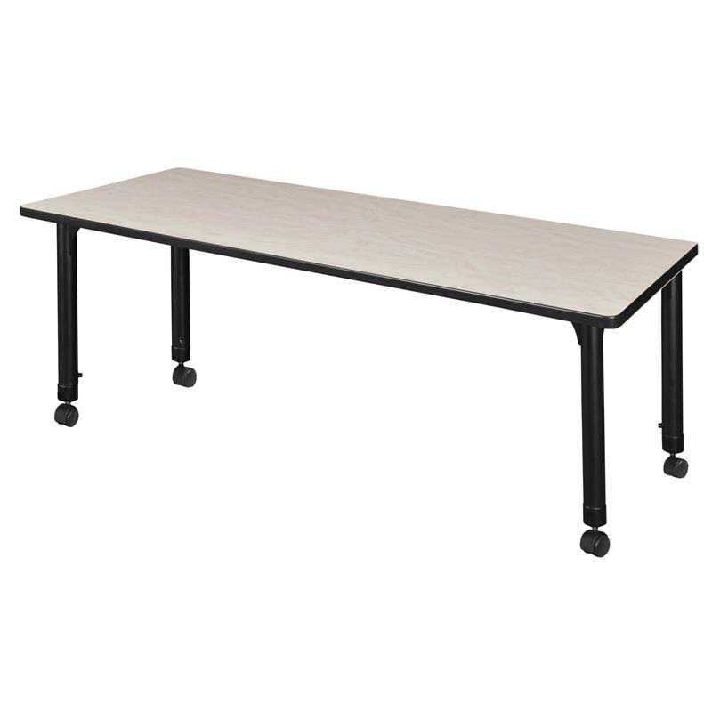 Height Adjustable Classroom Table with 2 Stack Chairs J771138
