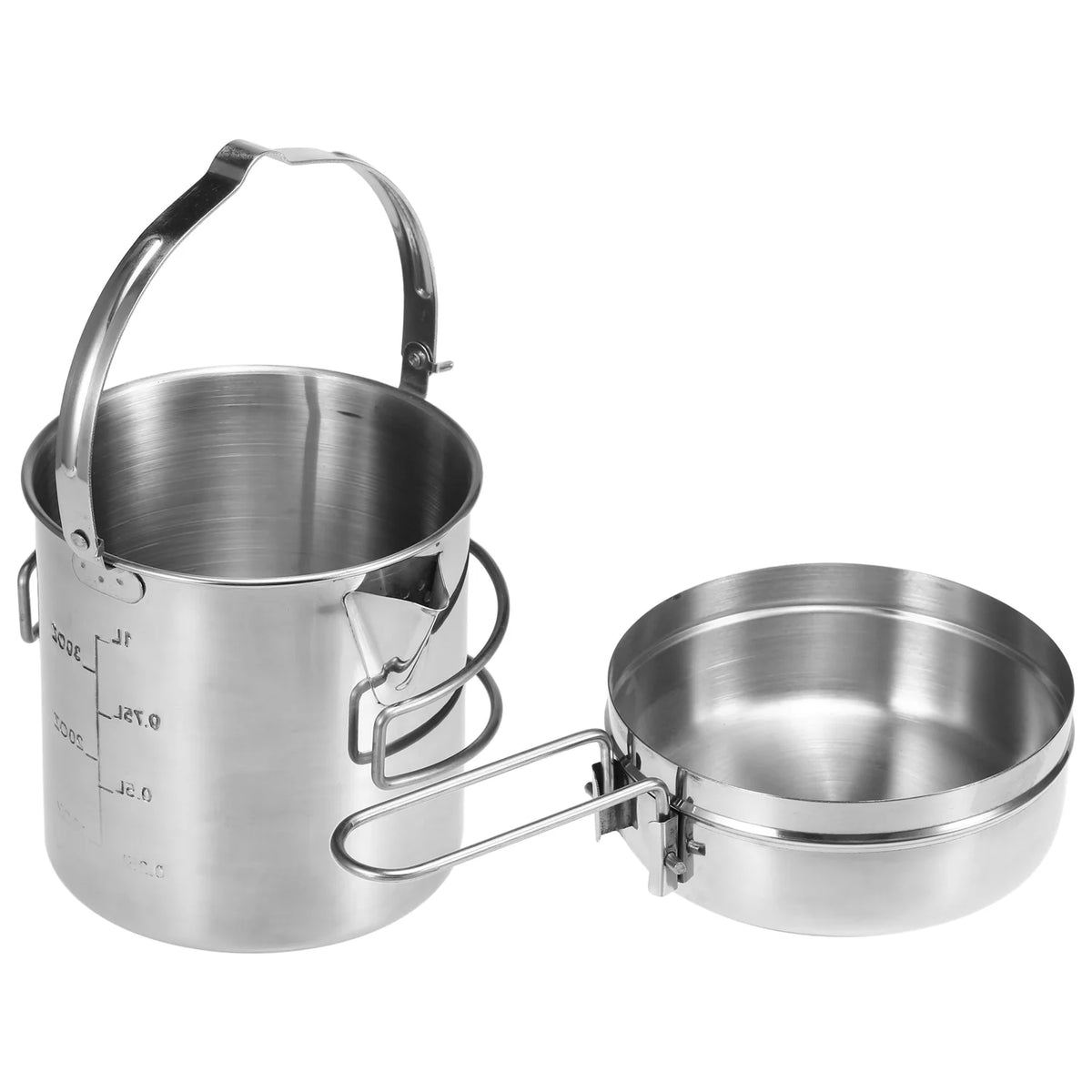 1L Stainless Steel Cooking Kettle with Foldable Handle E18560