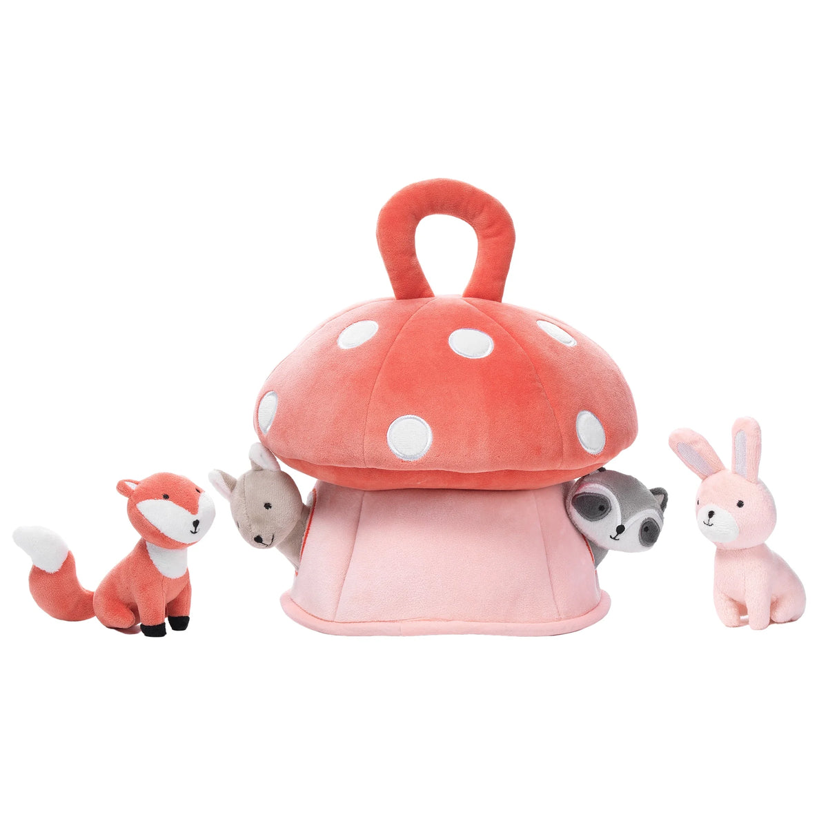 Interactive Plush Mushroom House with Stuffed Animal Toys H459627