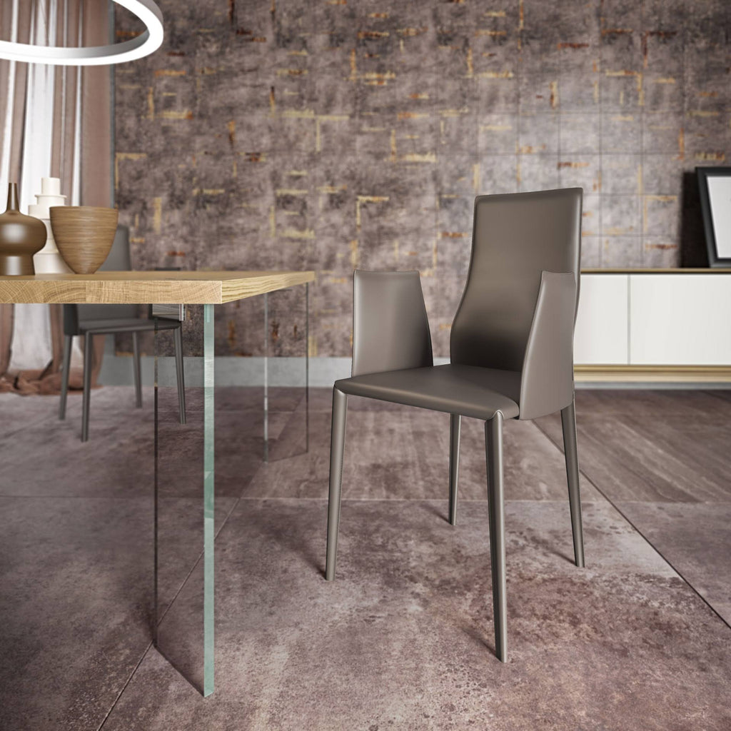 Reclaimed Dove Gray Dining Chair E7677