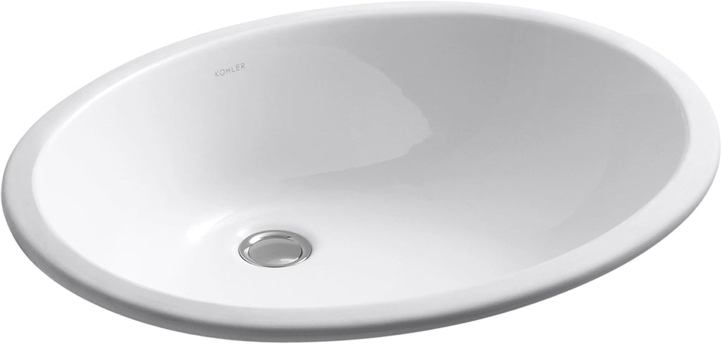 Biscuit Undercounter Bathroom Sink G1543