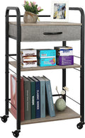 3 Tier Rolling Utility Cart with Drawer K35135