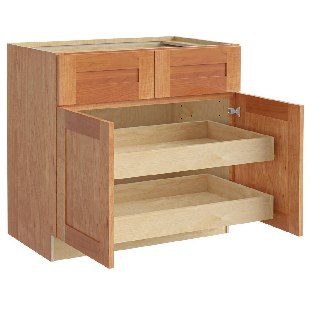 Plywood Shaker Base Kitchen Cabinet 2 Rollouts Soft Close X533