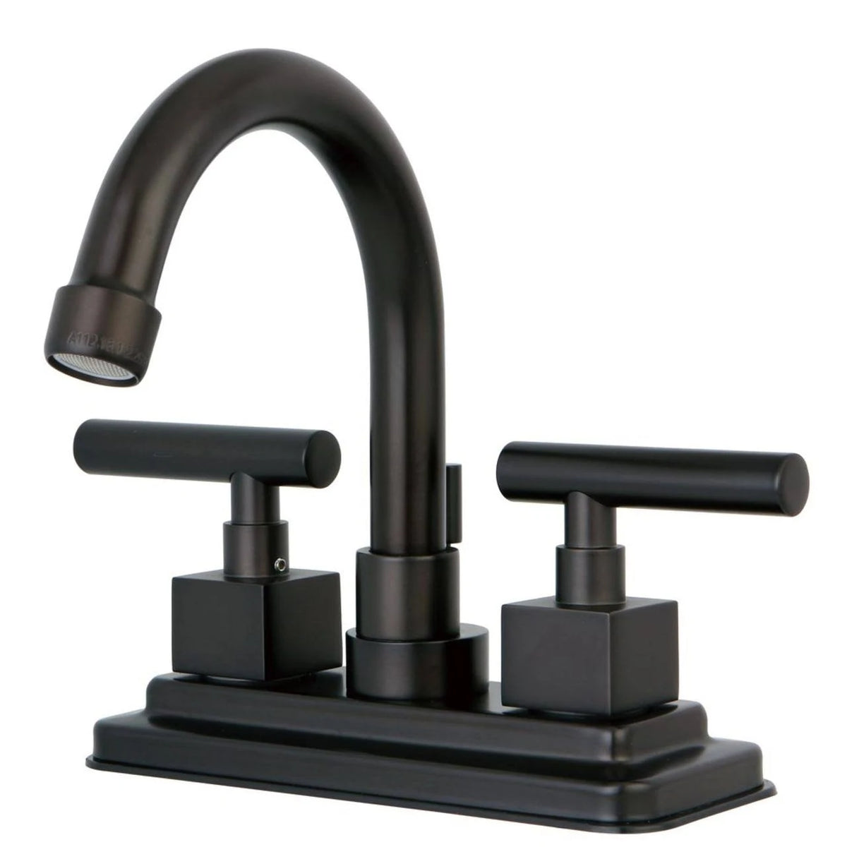Oil Rubbed Bronze 4-Inch Centerset Lavatory Faucet with Brass Pop-Up B1862