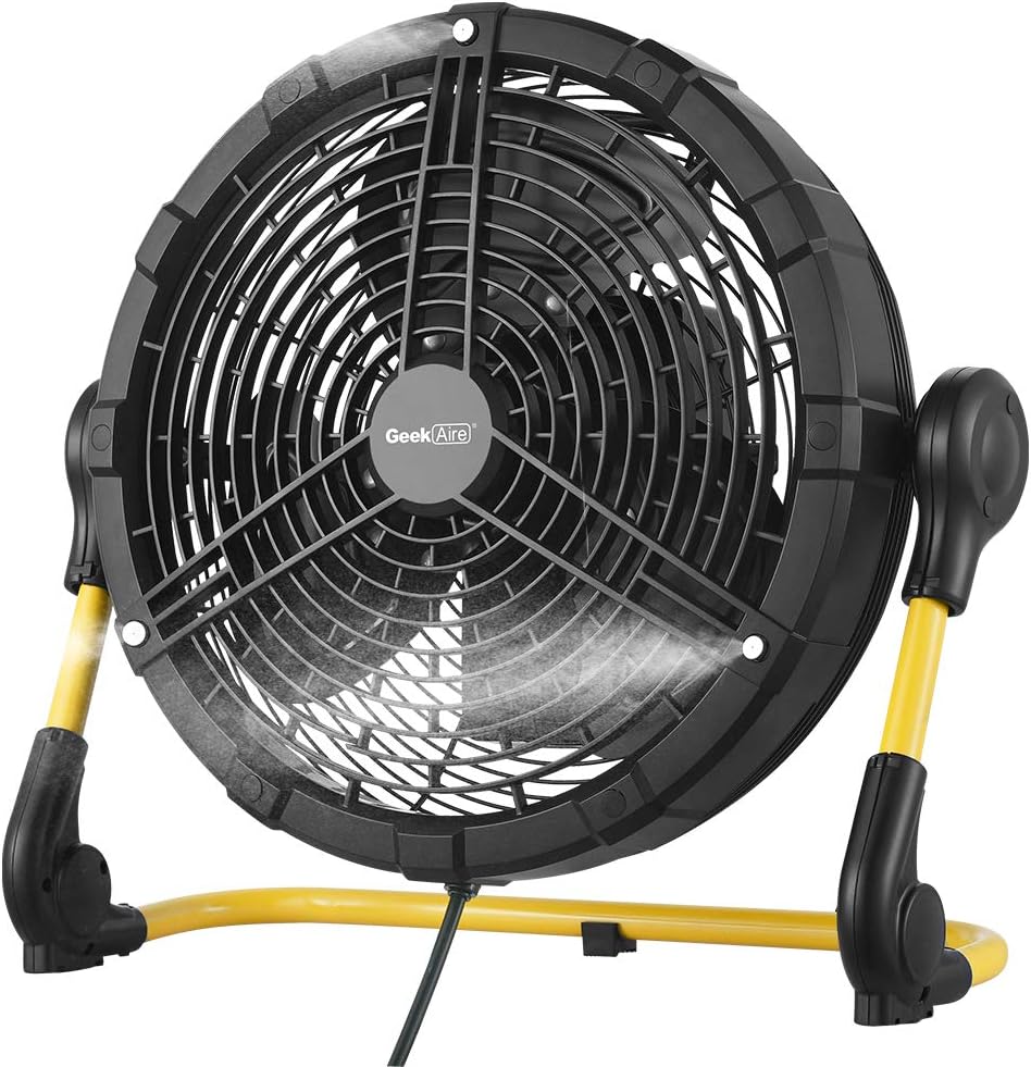 Rechargeable Outdoor Misting Fan with Detachable Battery - 12 inch K53706