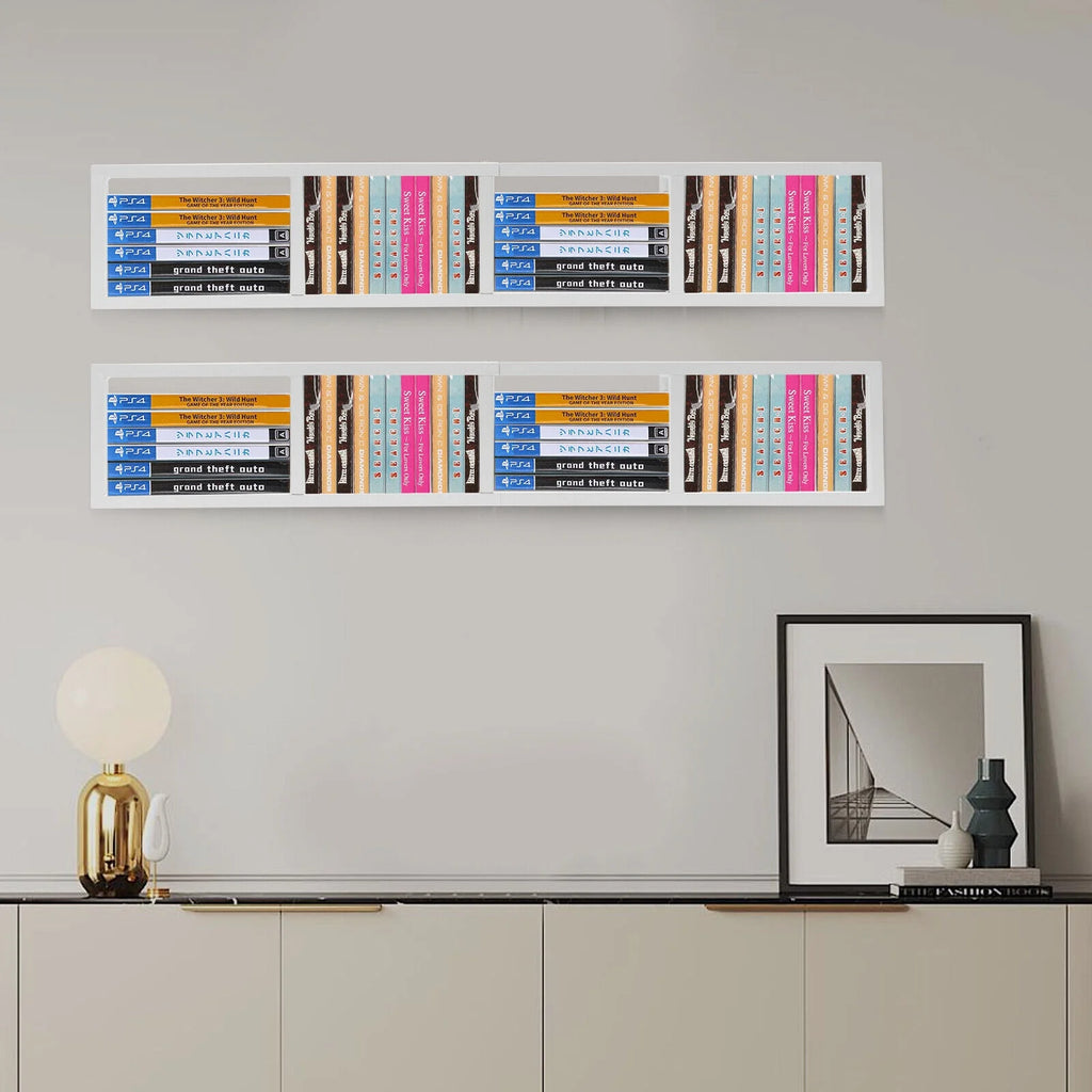 Metal Storage Media Shelf CD DVD Rack Wall Mount V28116