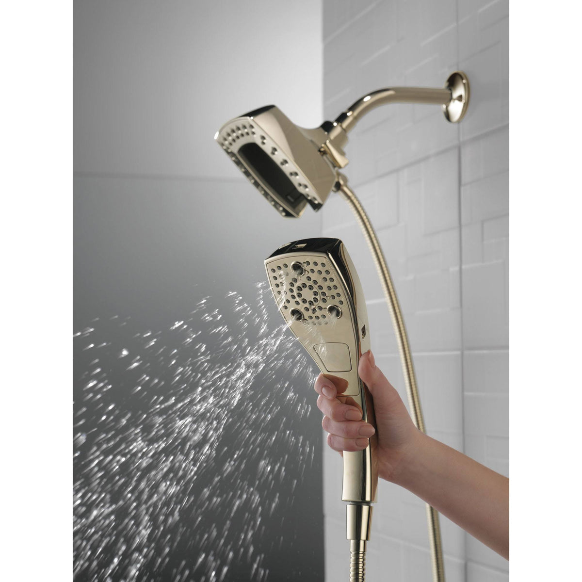 Polished Nickel 2-in-1 Shower Head R984