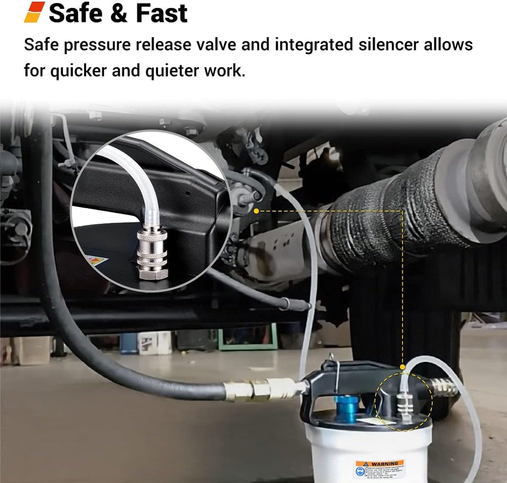 Pneumatic Vacuum Brake Bleeder Fluid Pump with Bleeding Hose N831446