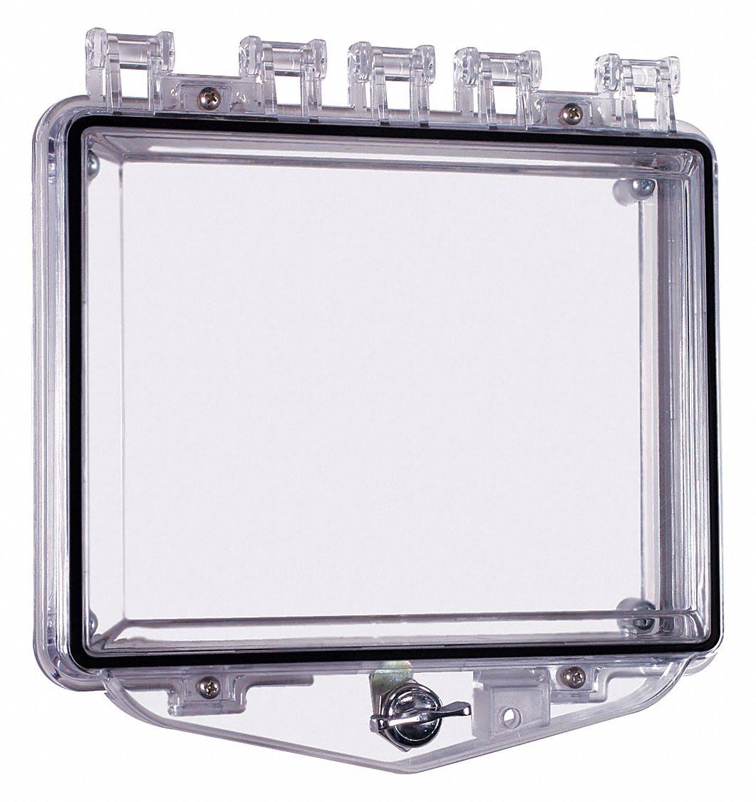 Safety Technology Enclosure Open Clear Flush Thumb Lock U17136