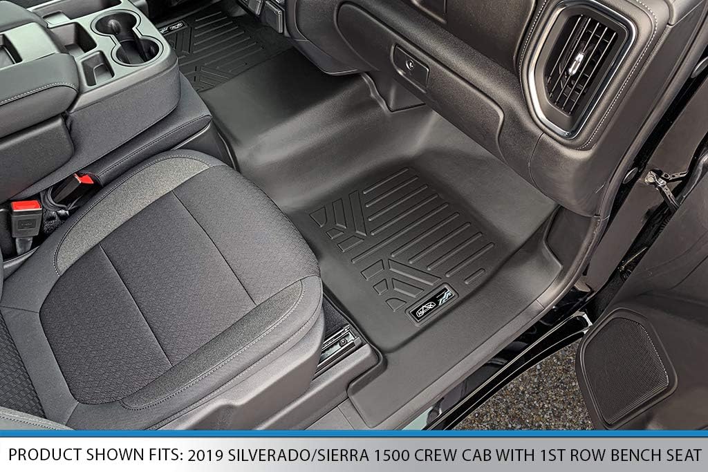 Custom Fit Floor Mats 2 Row Liner Set Black V9013