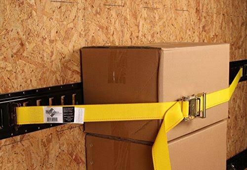 2 x 12 Heavy Duty Yellow Polyester Ratcheting Straps Y91959