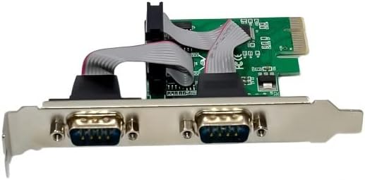 PCI-E 2-Port Dual DB9 Serial RS232 PCIe Adapter Card N427