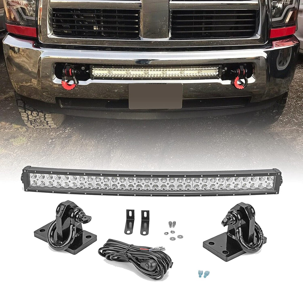 32 Inch LED Light Bar Front Hidden Bumper Mounting Bracket T8234