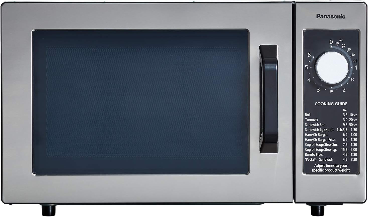 Compact Countertop Commercial Microwave Oven, 1000W, 0.8 Cu. Ft. Capacity Silver S84390