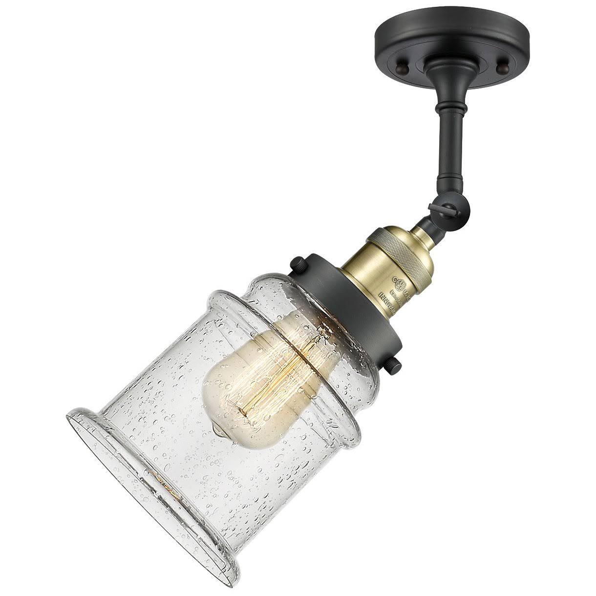 Antique Brass LED Semi Flush Mount W683