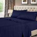 Navy 600TC 100% Cotton Split King Sheets Z704395