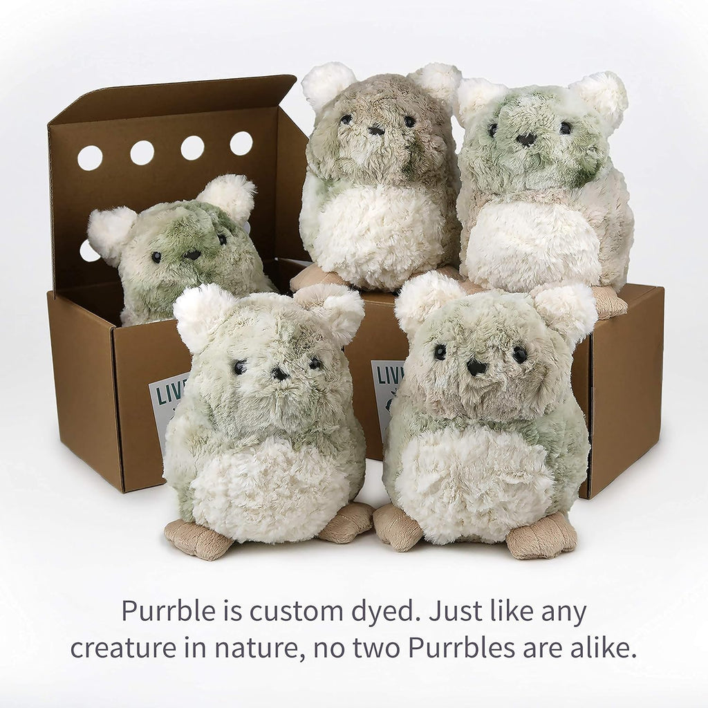 Calming Toy Companion with Dynamic Heartbeat and Soothing Purr Plush H4134
