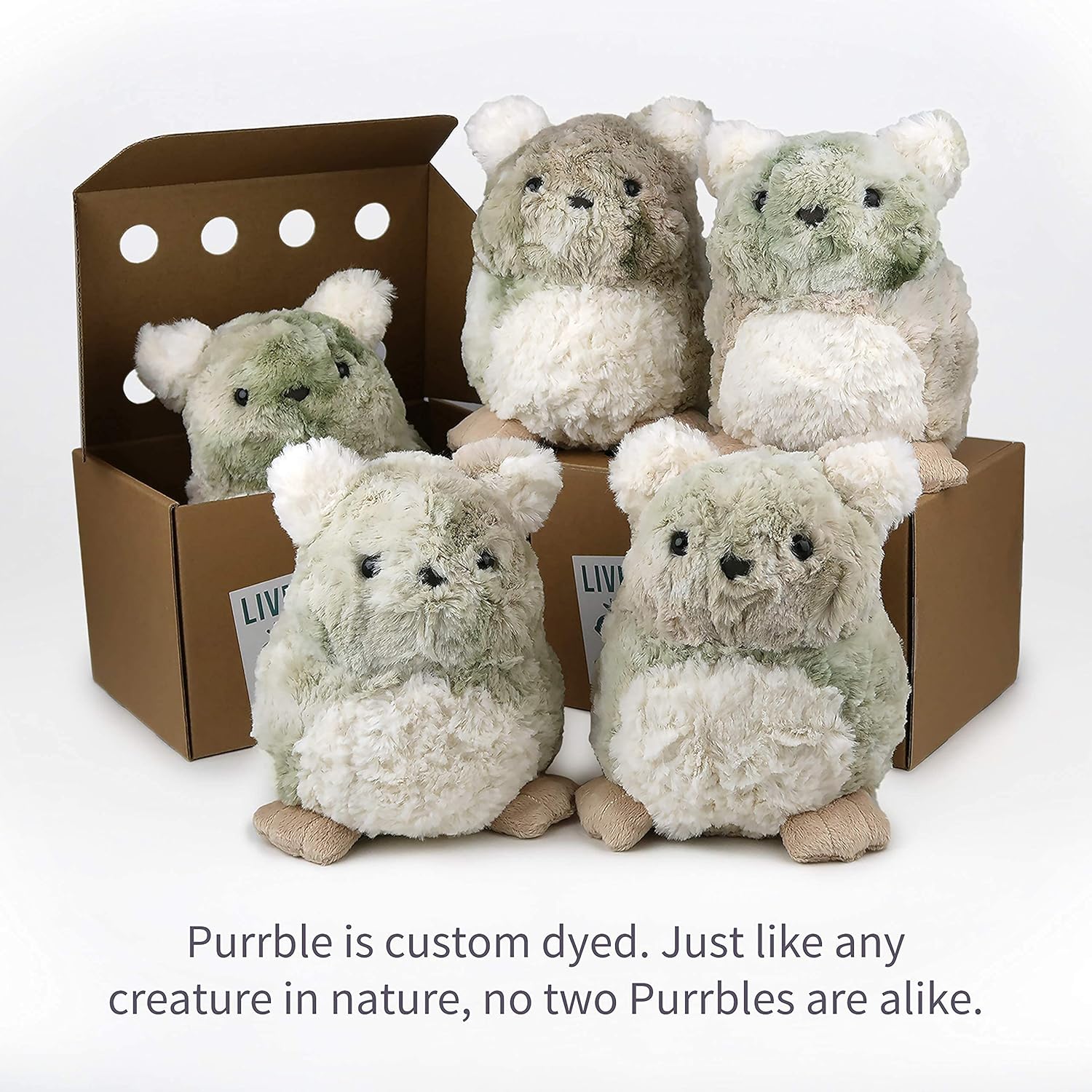Calming Toy Companion with Dynamic Heartbeat and Soothing Purr Plush H4134