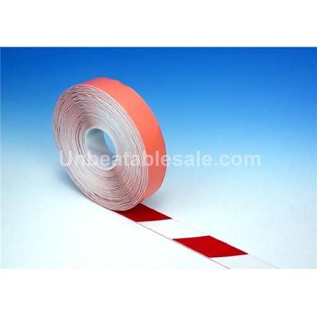 Red & White Smooth Floor Marking Tape H496