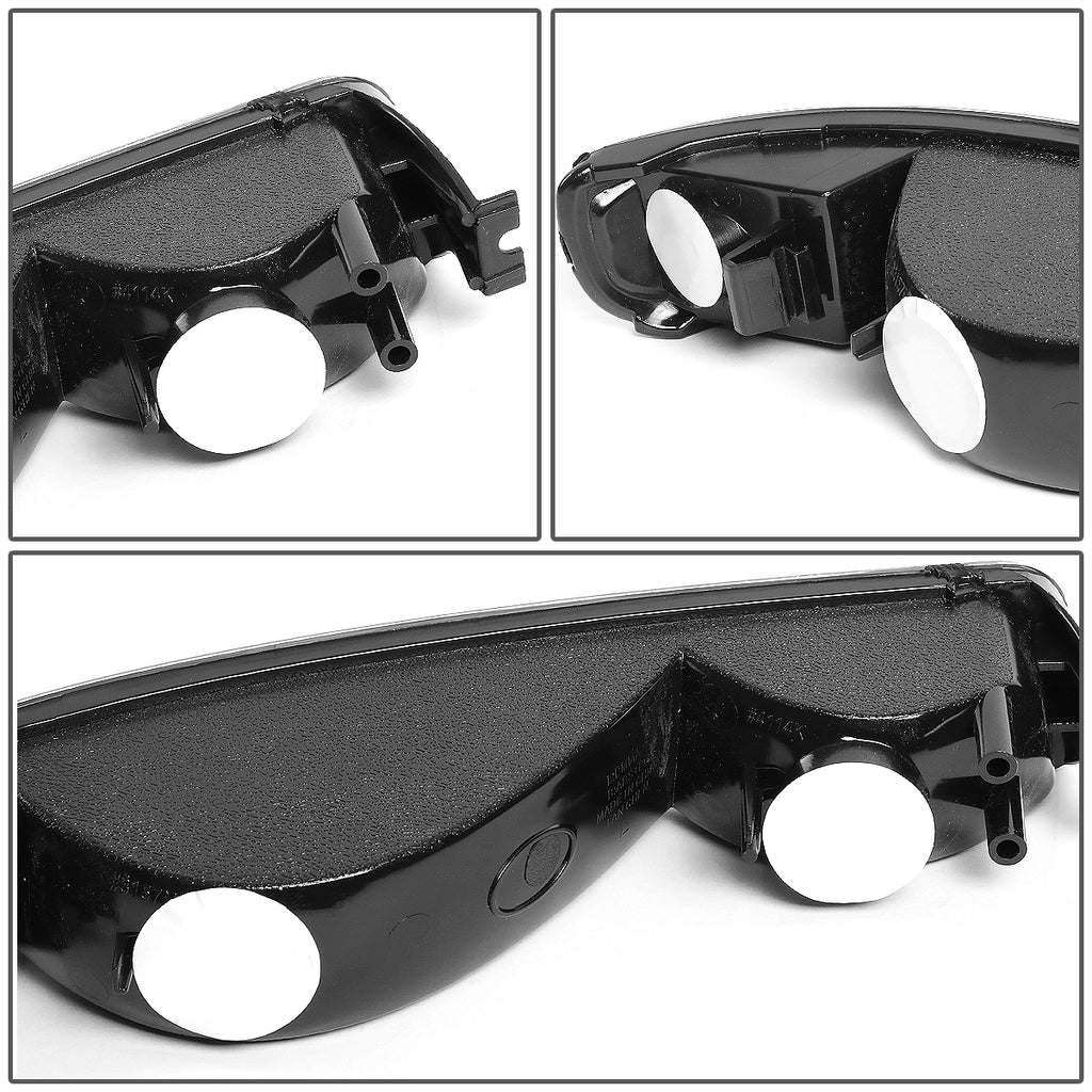 Black Housing Headlight and Amber Corner Bumper Lamps F7923