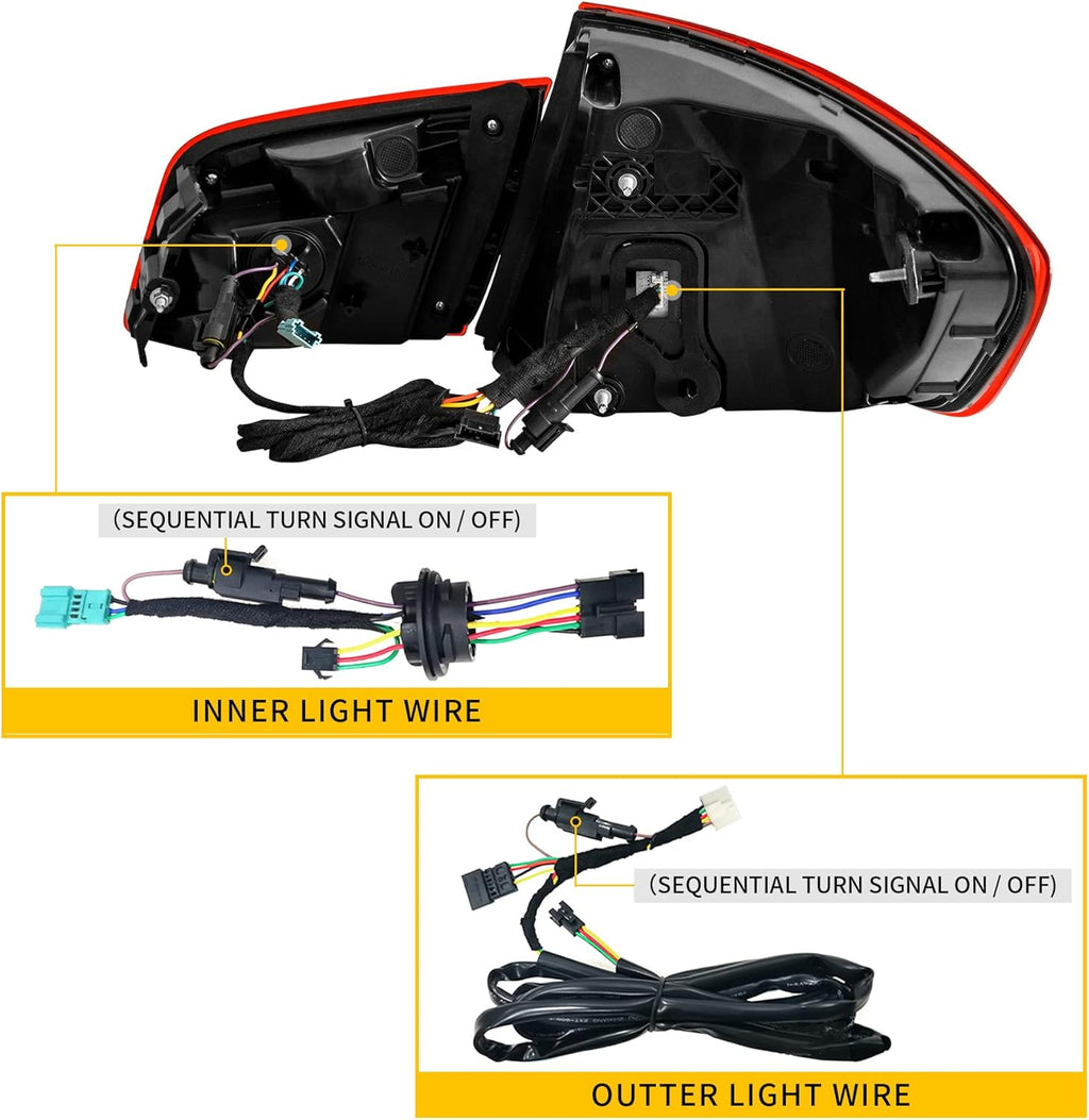 OLED Tail Lights with Sequential Turn Signal K130493