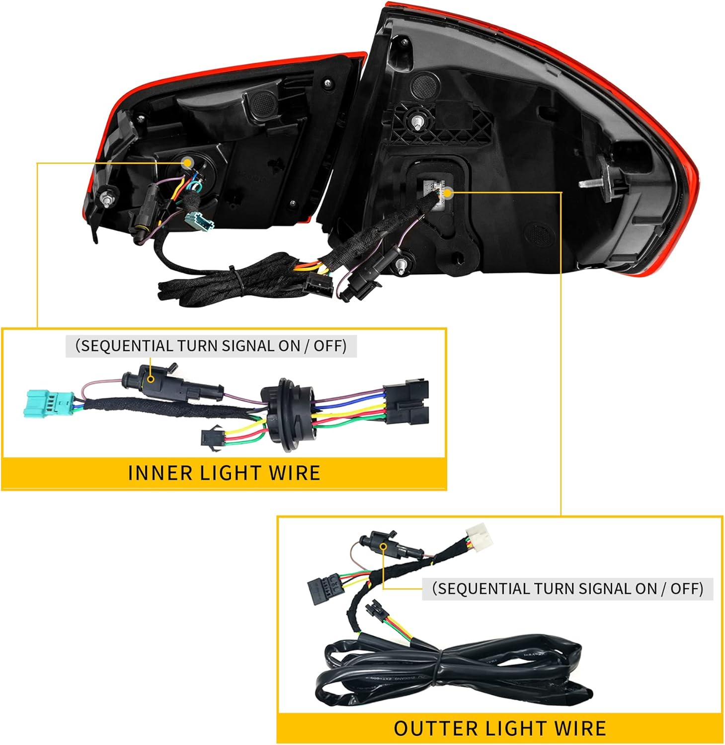 OLED Tail Lights with Sequential Turn Signal K130493