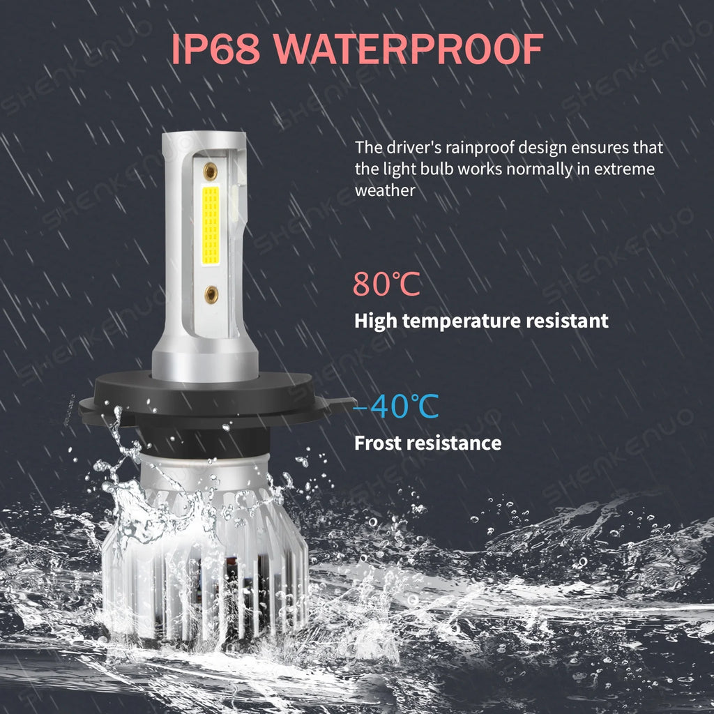 H4 High&Low Beam H11 Fog Light LED Headlight Bulbs 4pcs B96667