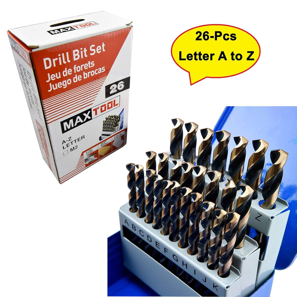 26 Pieces High Speed Steel M2 Twist Drill Bit Set C322