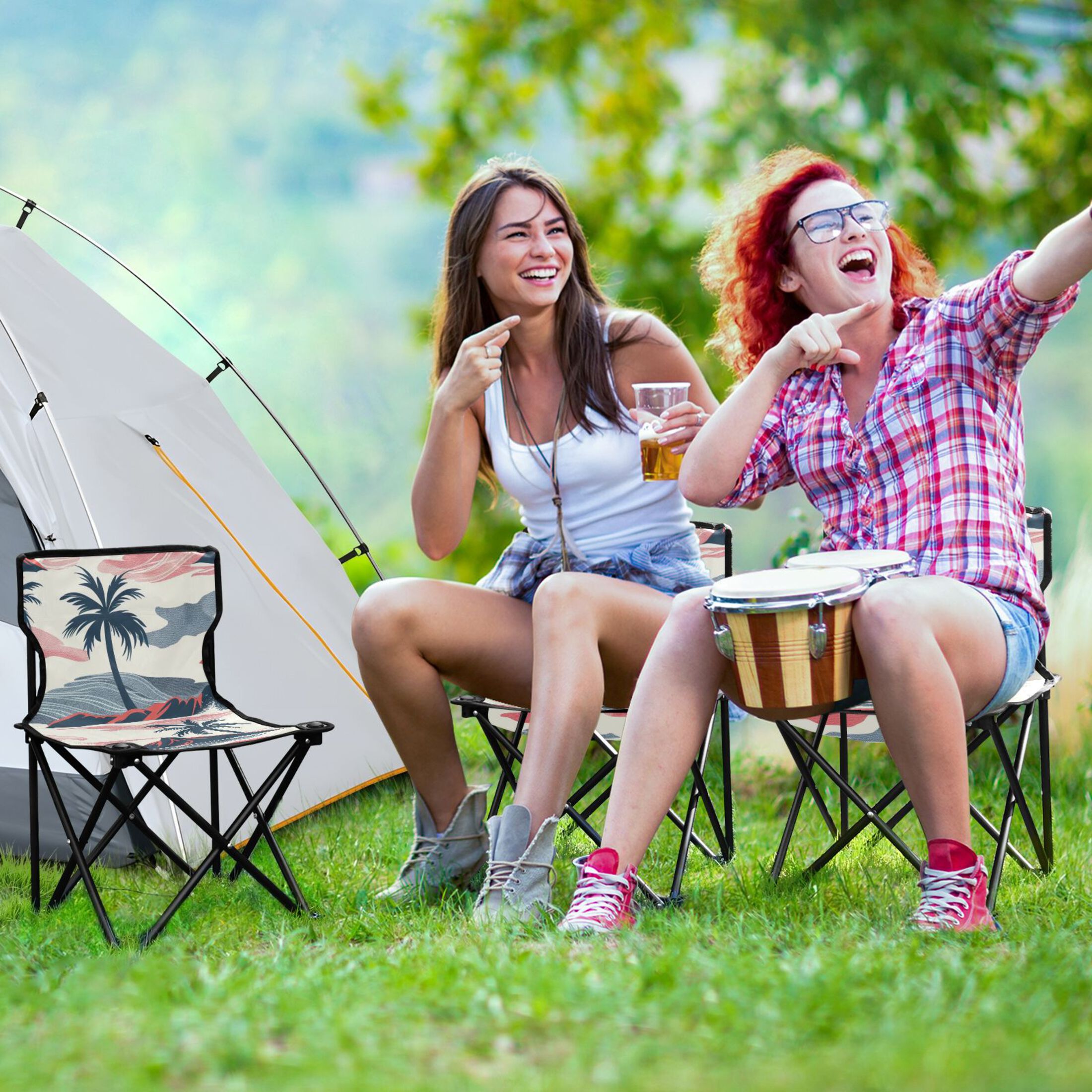 Portable Camping Chair with Carry Bag Q318