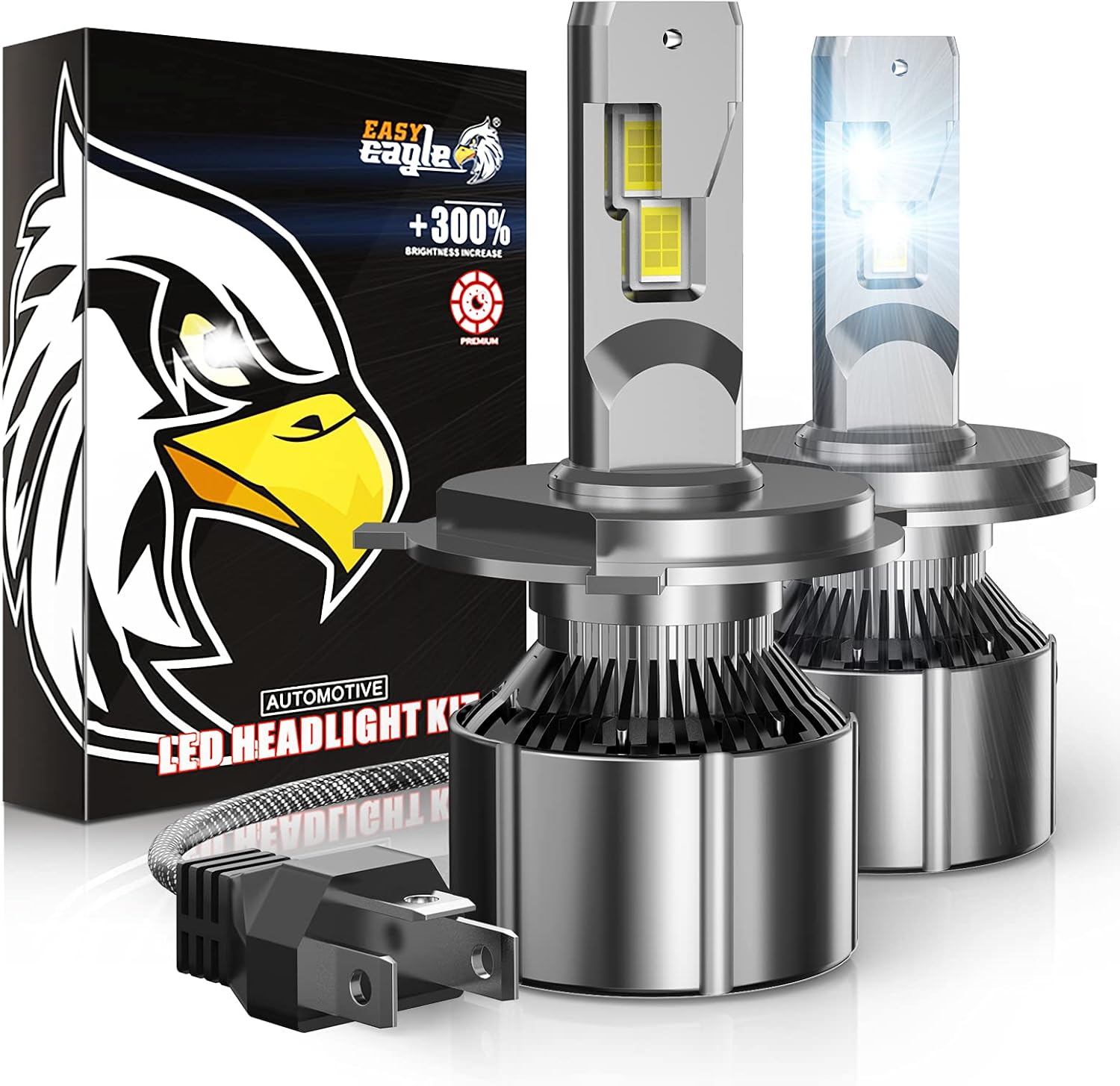 HIR2 LED Headlight Bulb 6500K Cold White Pack of 2 S286