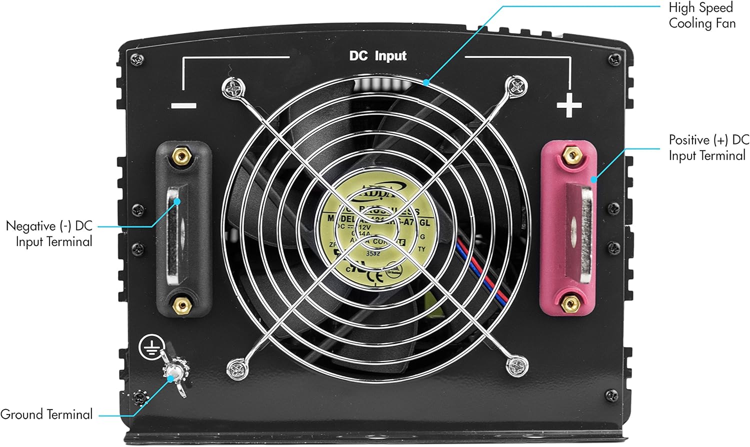 8000 Watt 12V Power Inverter with Remote Control U77523