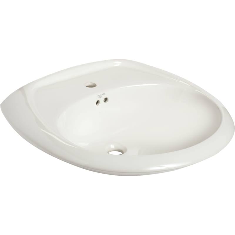 White Vitreous China Pedestal Bathroom Sink D754