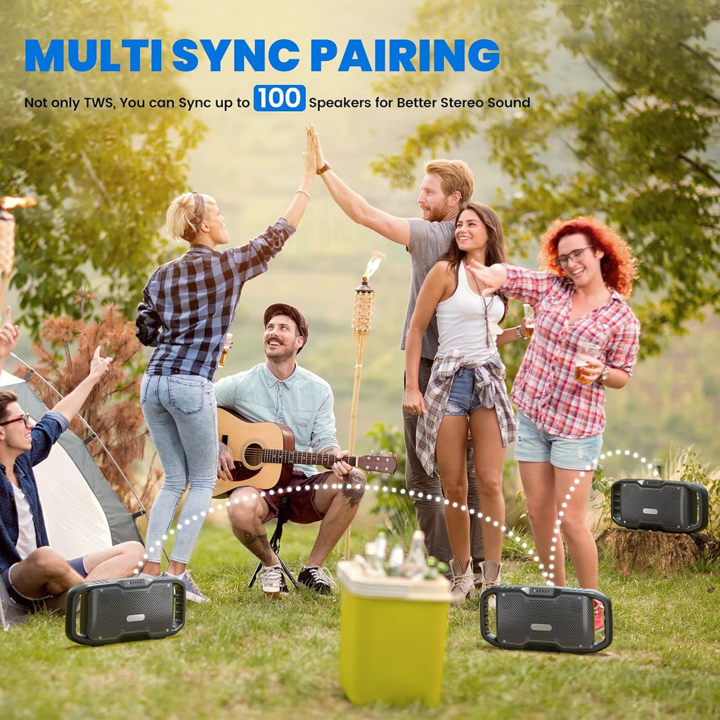 Portable Wireless Bluetooth Speaker with Subwoofer V6398