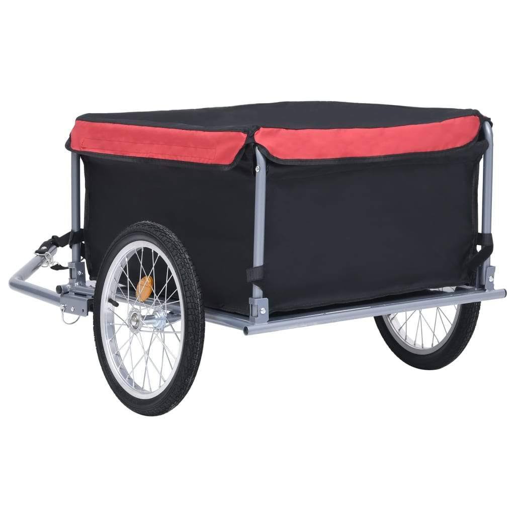 Gray and Orange Bike Cargo Trailer S1430