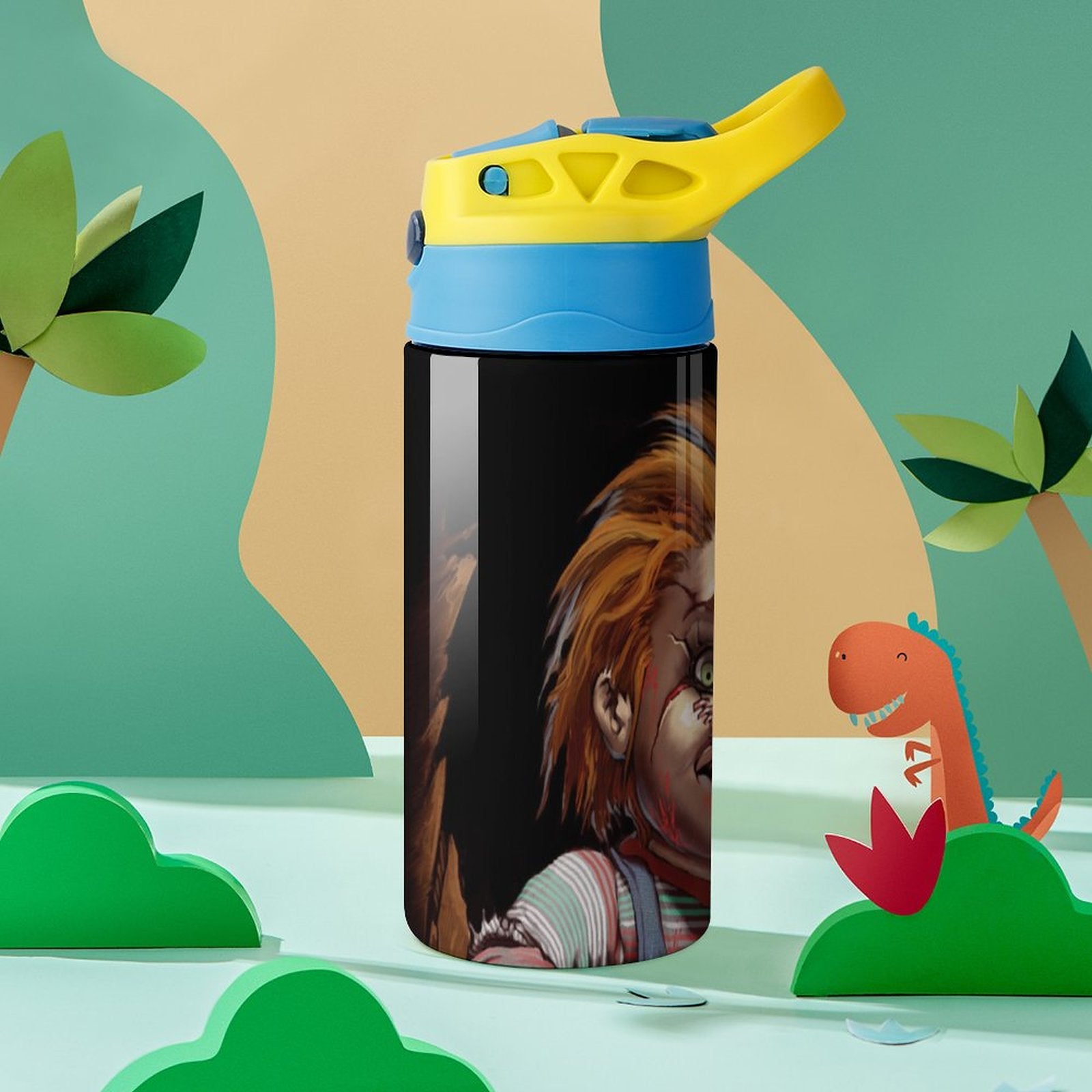 Insulated Stainless Steel Water Bottle with Straw I15020