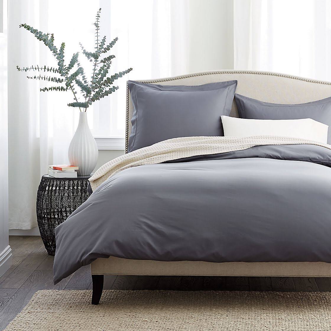 Oversized Queen Supima Cotton Percale Flat Sheet N9285