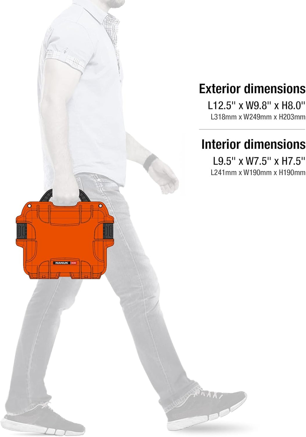 Orange Padded Divider Case E245