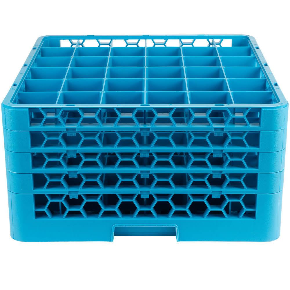 36 Compartment Glass Rack with 4 Extenders H385051