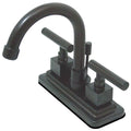 Oil Rubbed Bronze 4-Inch Centerset Lavatory Faucet with Brass Pop-Up B1862