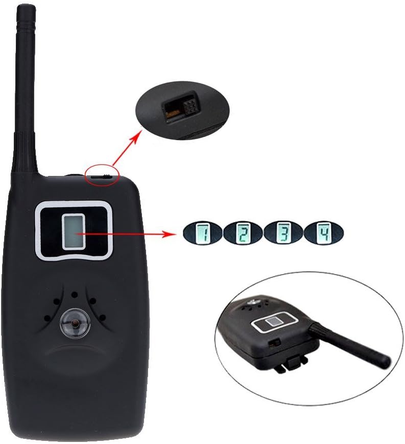 4 Fishing Bite Alarm Set with LCD Screen Receiver P833
