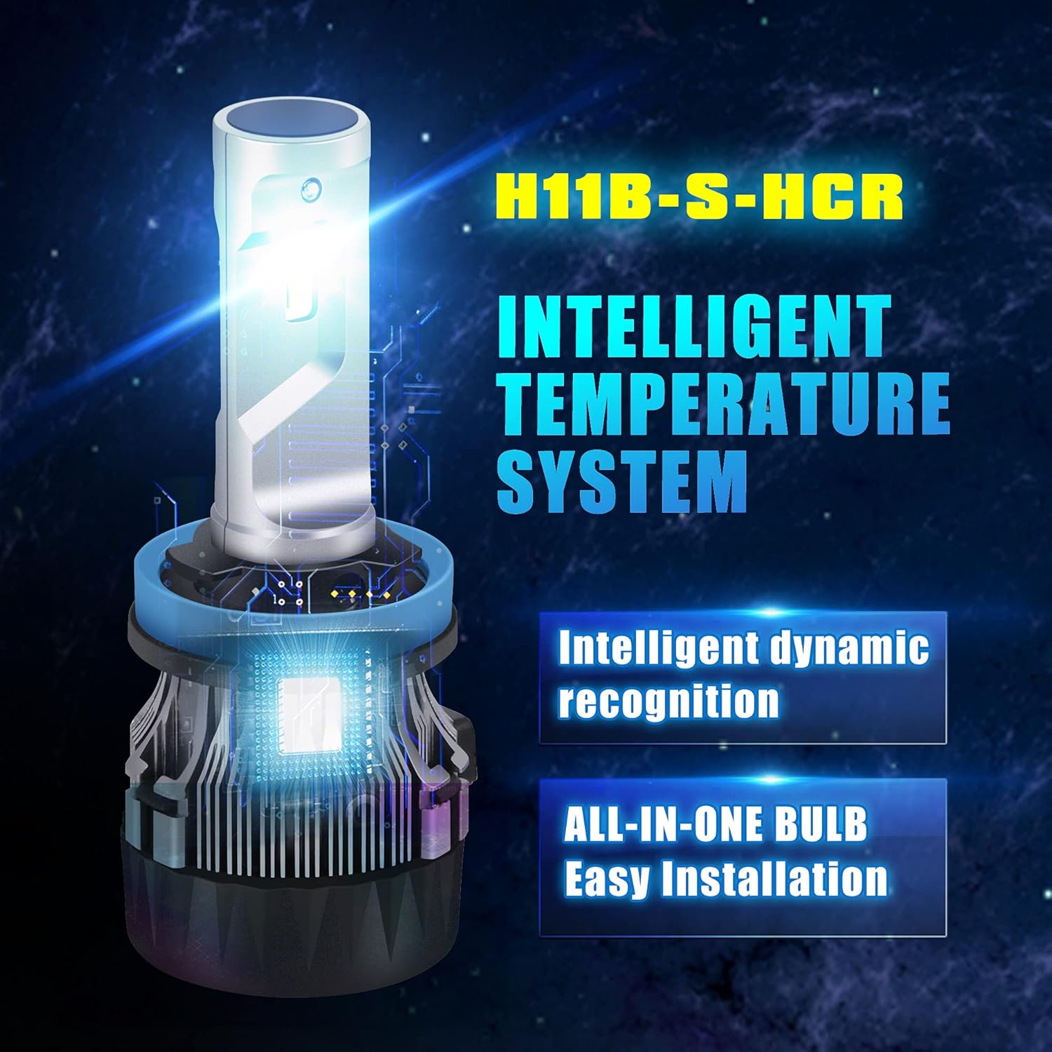 6000K Xenon White LED Bulbs Conversion Kit Pack of 2 X748