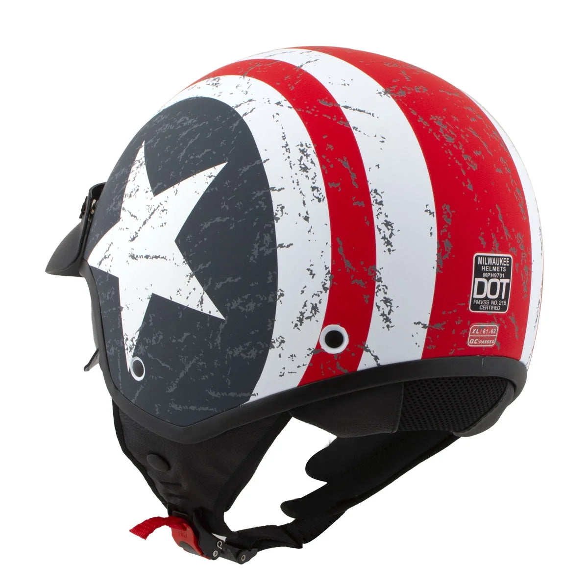 Large Open Face Motorcycle Helmet J913