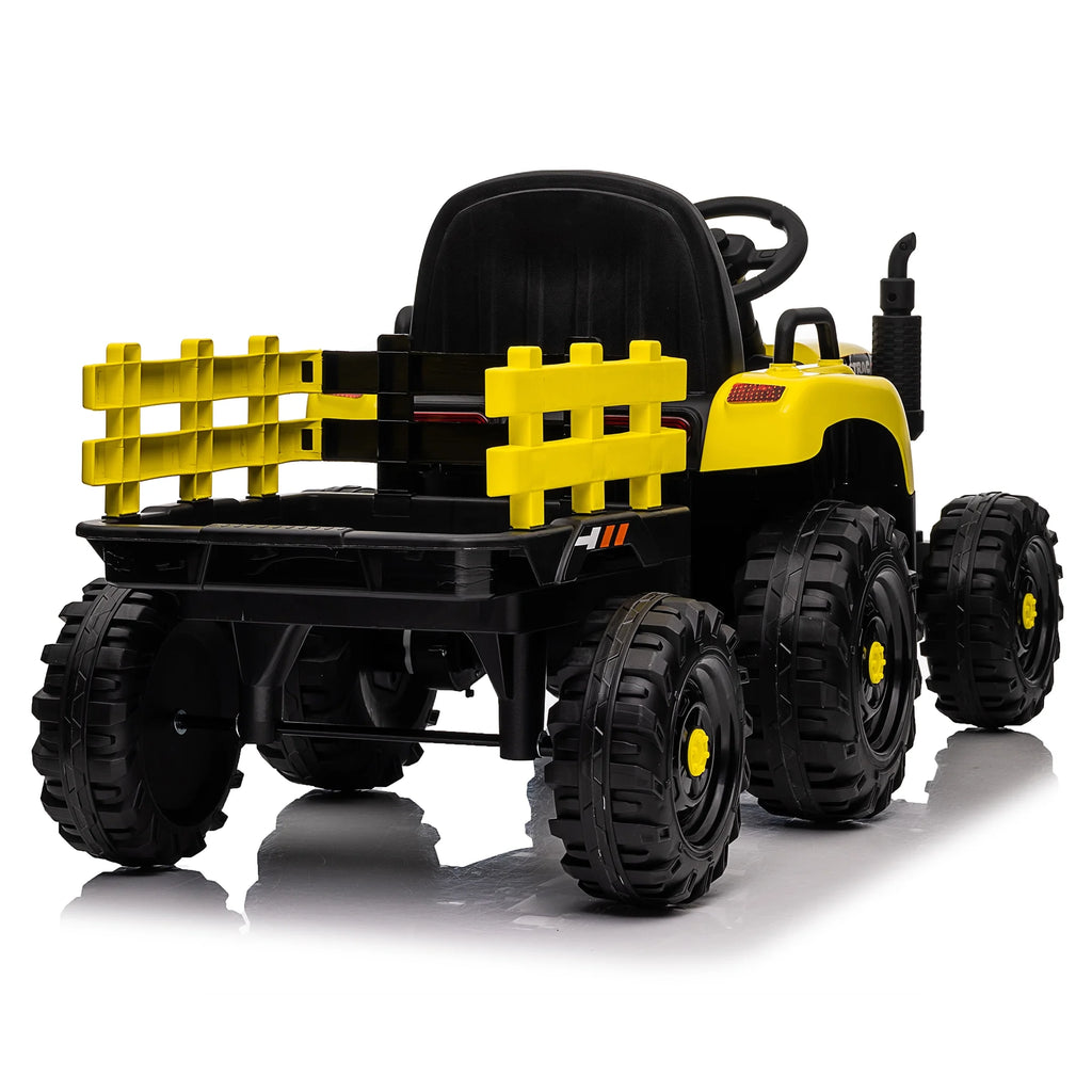 12V Ride-On Tractor with Trailer with Remote Control C17606