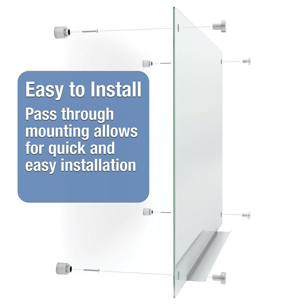 Magnetic Glass Whiteboard, 8 x 4 Feet K233