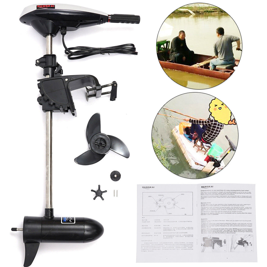 12V 45LBS Thrust Electric Outboard Trolling Motor Boat Engine A697167