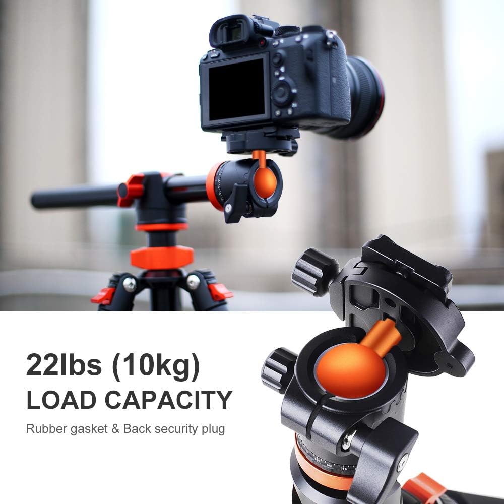 94 Inch 4 Section Aluminium Camera Tripod with Ball Head P837